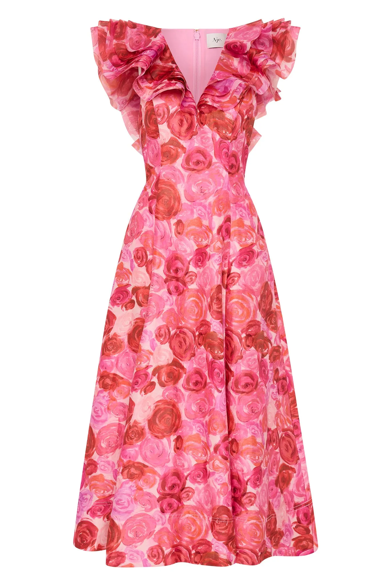 Enchanted Plunge Midi Dress