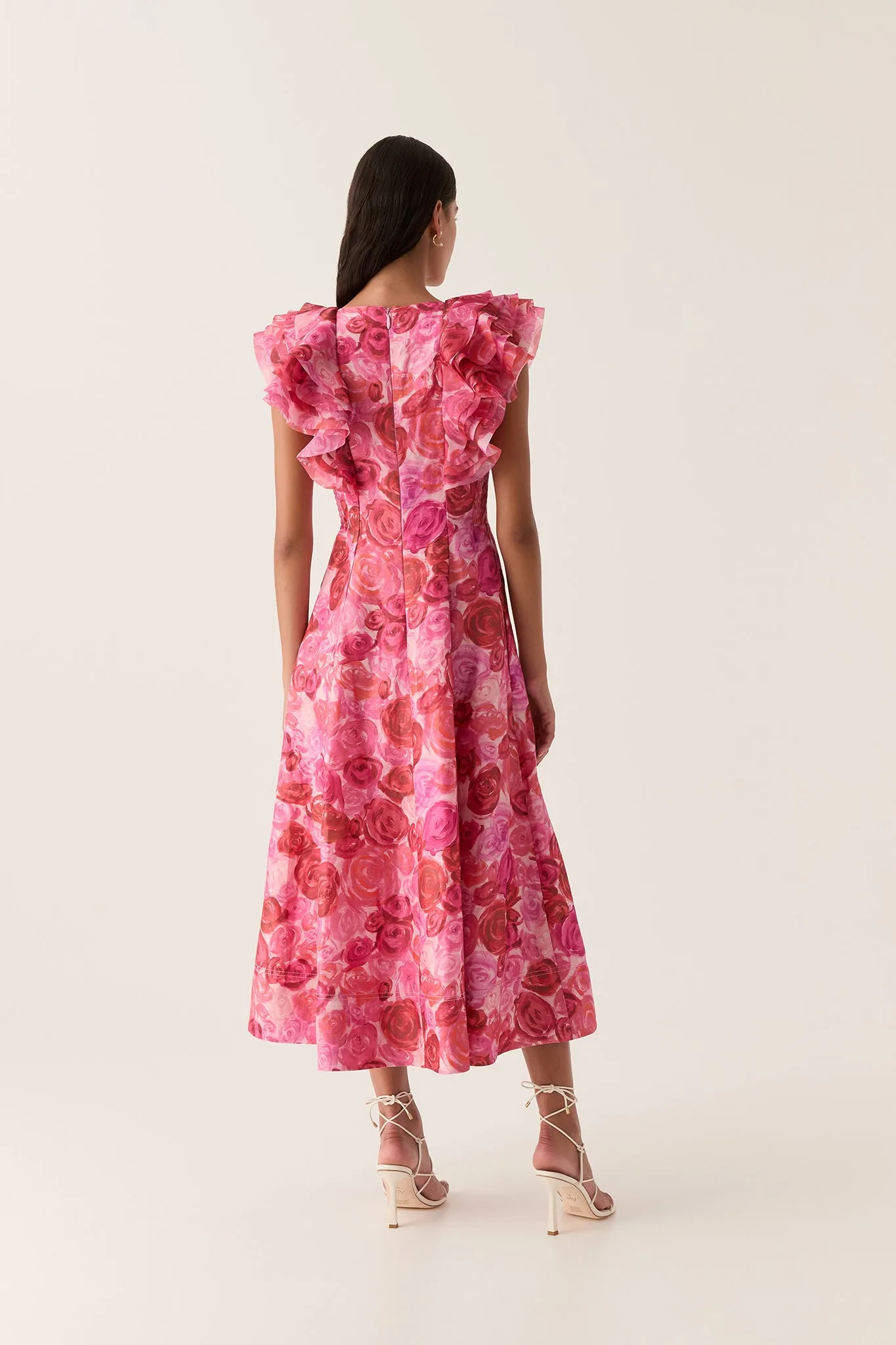 Enchanted Plunge Midi Dress