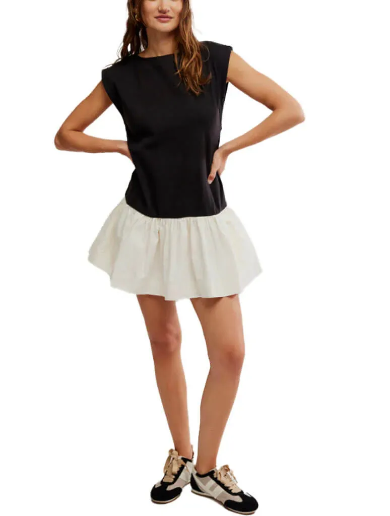 Enya Mini Dress Black Combo