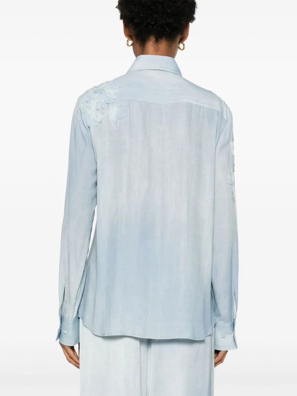 Ermanno Scervino Women's Shirts Clear blue