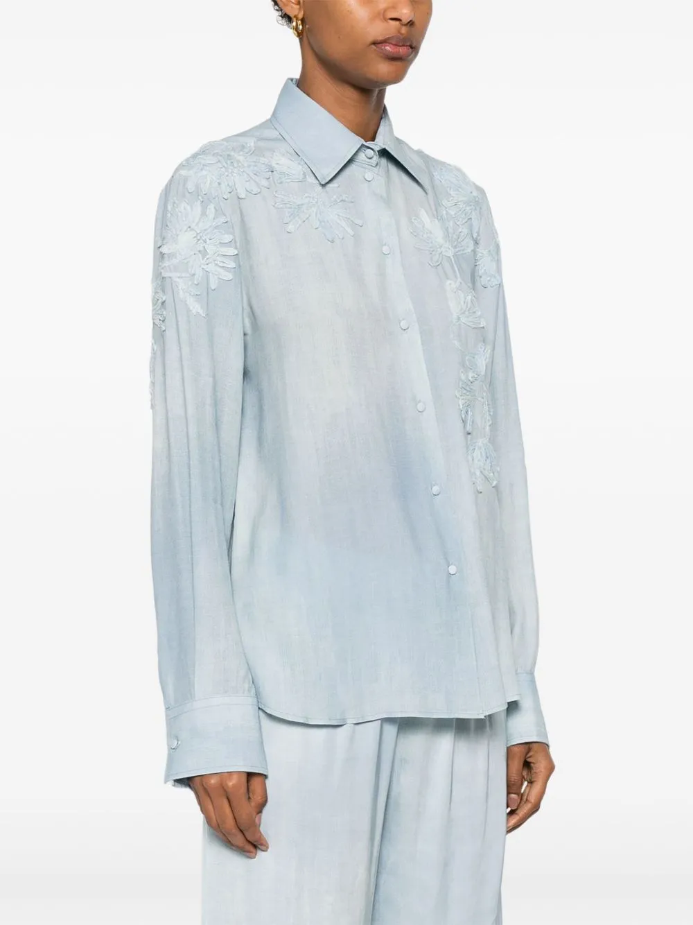 Ermanno Scervino Women's Shirts Clear blue