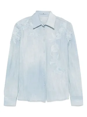 Ermanno Scervino Women's Shirts Clear blue