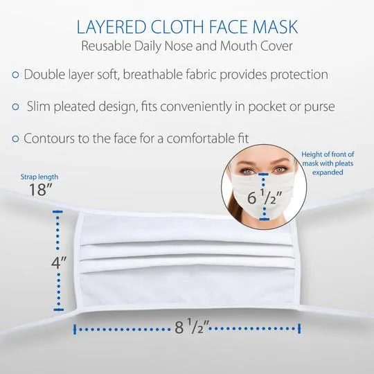FACE MASK - LAYERED CLOTH / REUSABLE
