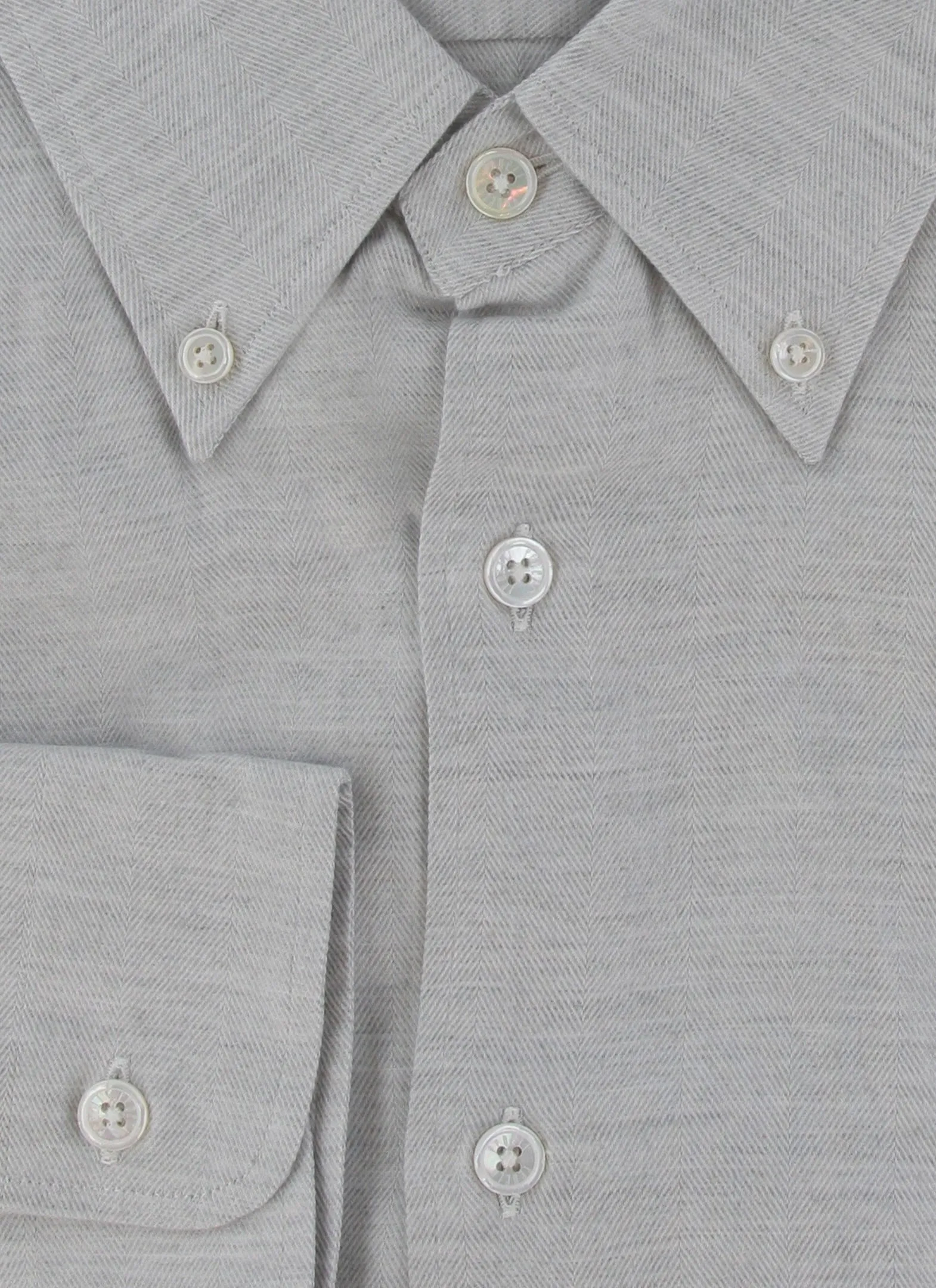 Fedeli Light Gray Shirt - Slim