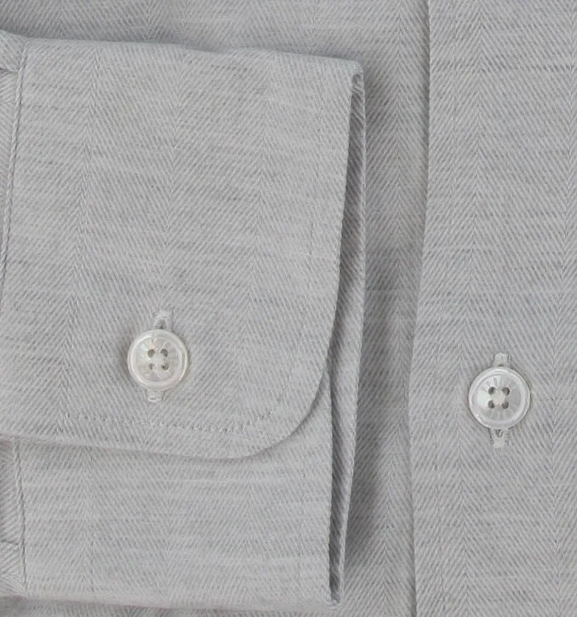 Fedeli Light Gray Shirt - Slim