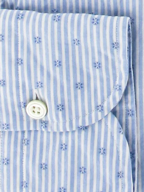 Finamore Napoli Light Blue Button-Front Shirt – Size: Small US