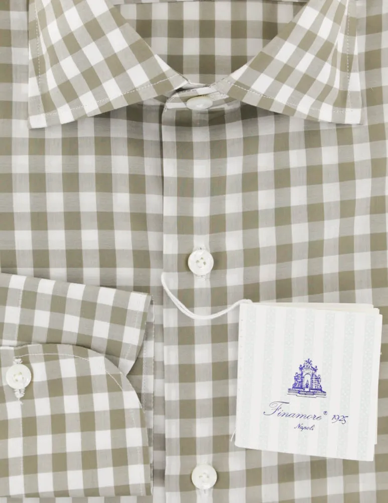 Finamore Napoli Light Brown Shirt - Slim