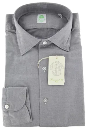 Finamore Napoli Light Gray Shirt – Size: L US / L EU