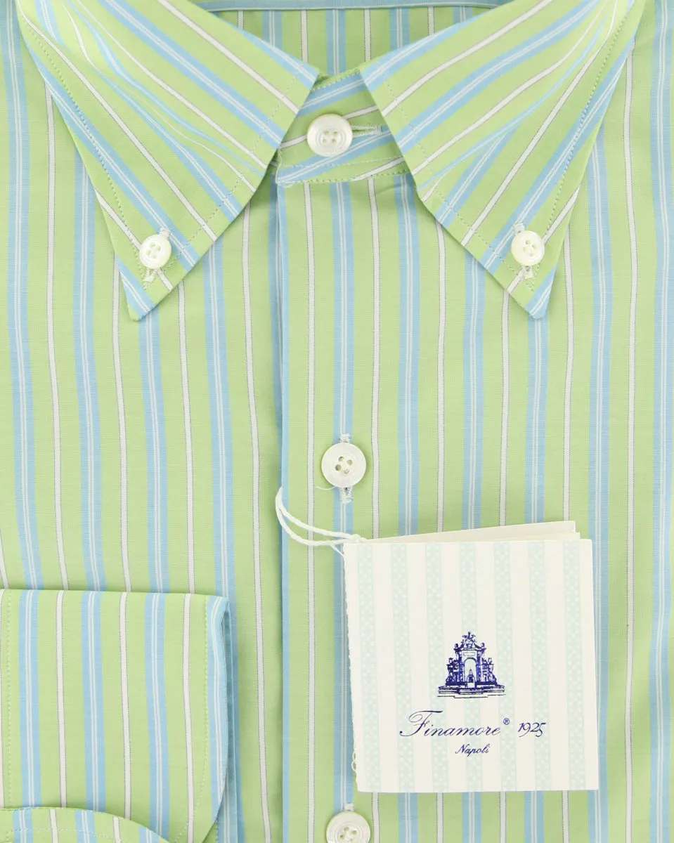 Finamore Napoli Light Green Shirt - Slim