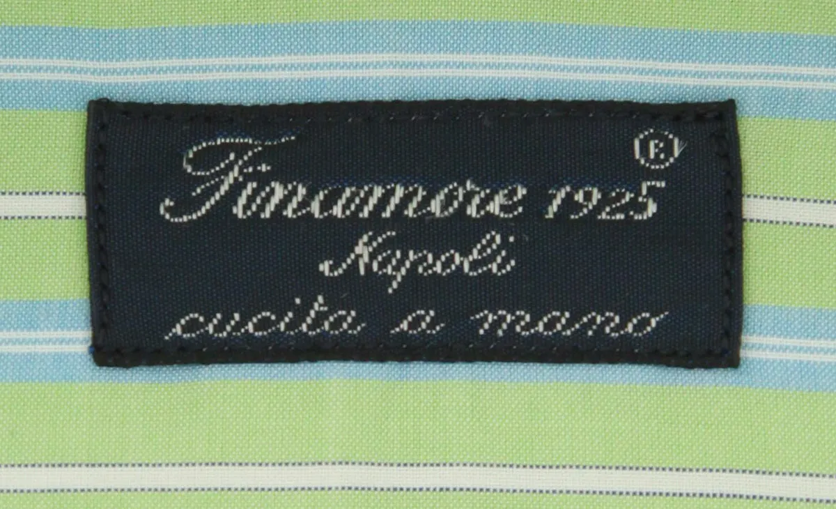 Finamore Napoli Light Green Shirt - Slim