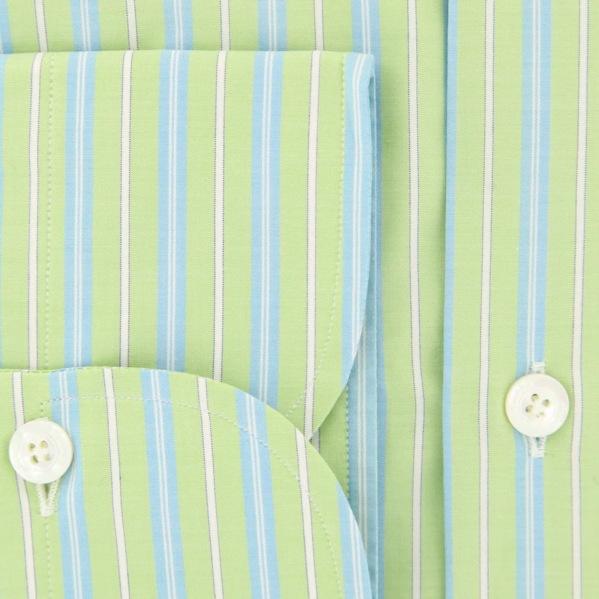 Finamore Napoli Light Green Shirt - Slim