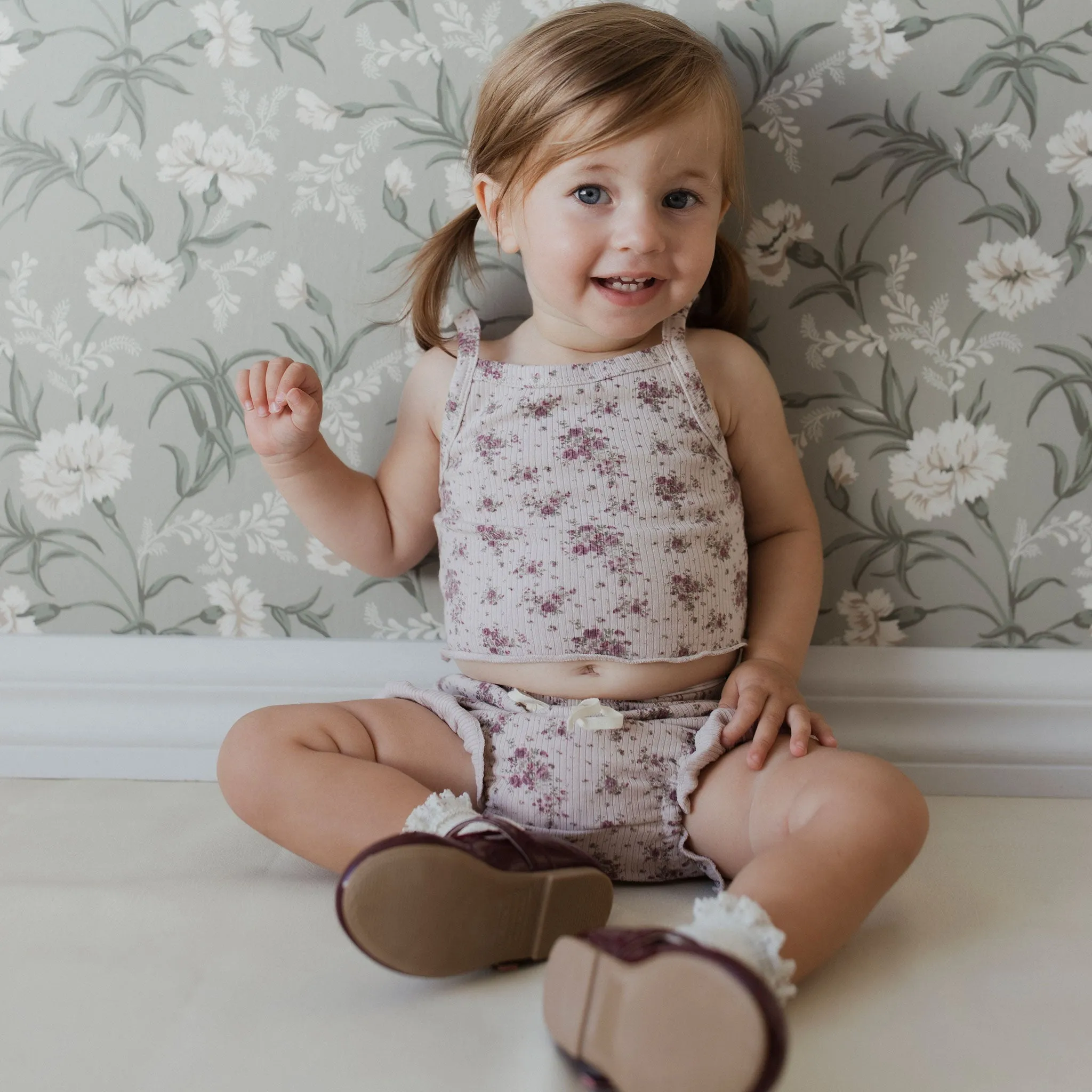 Fine Rib Bebe Midi Singlet aus Bio-Baumwolle - Bloom Kollektion