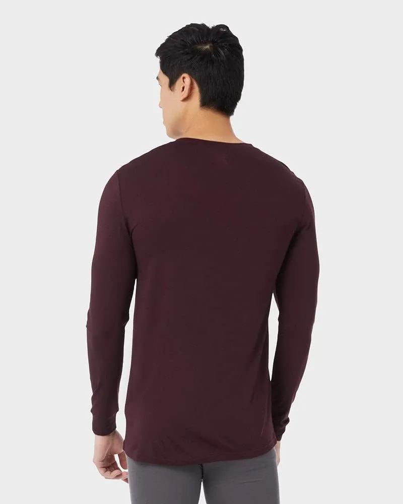 FlexFit Herren Leichtgewichtige Baselayer V-Ausschnitt Langarm-Top