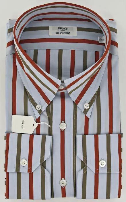 Fray Red, Green and Light Blue Shirt – Size: 16 US / 41 EU