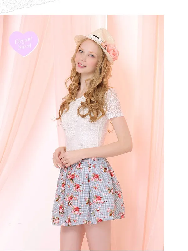 fresh flowers skirt