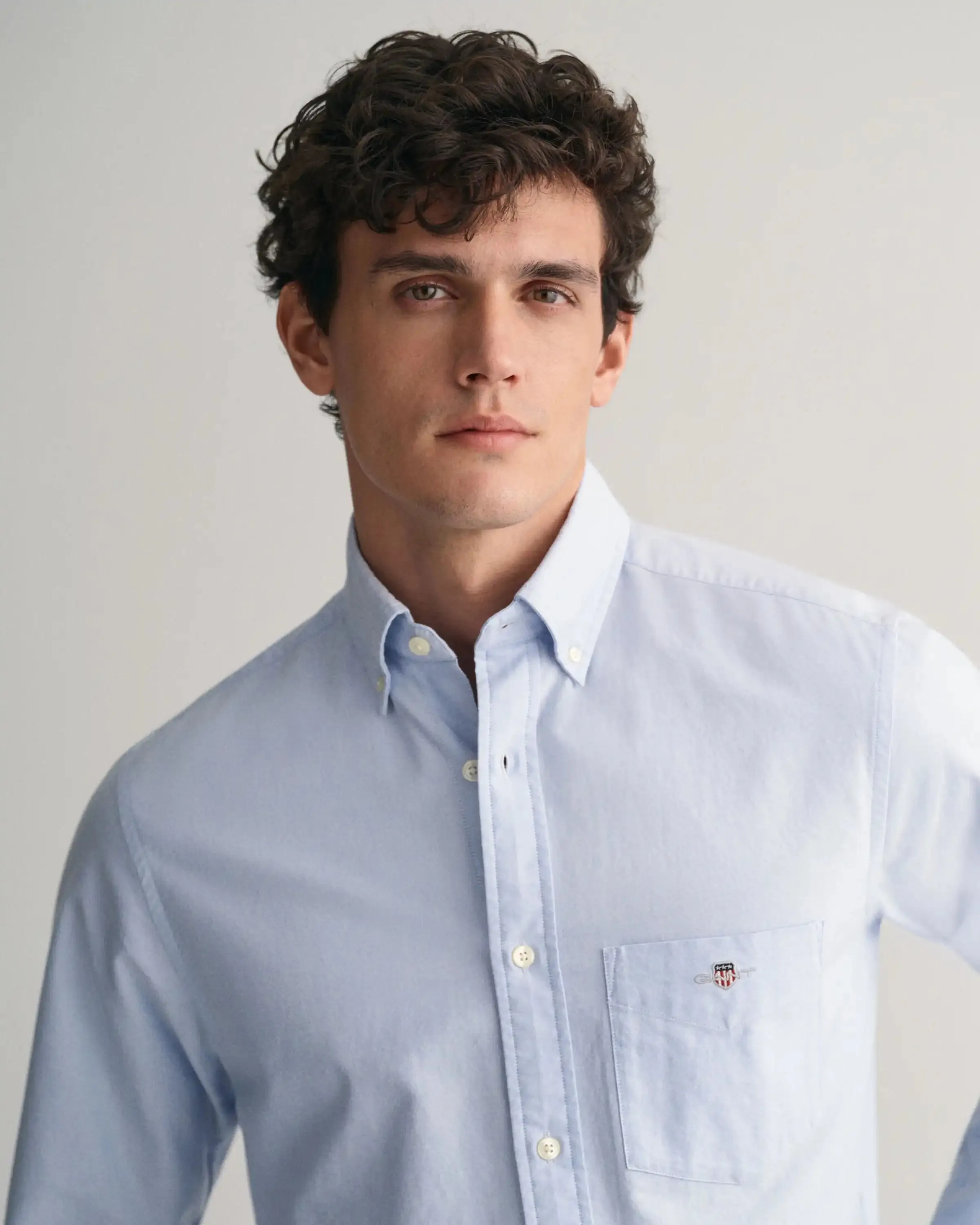 GANT Mens Oxford Shirt Regular Light Blue