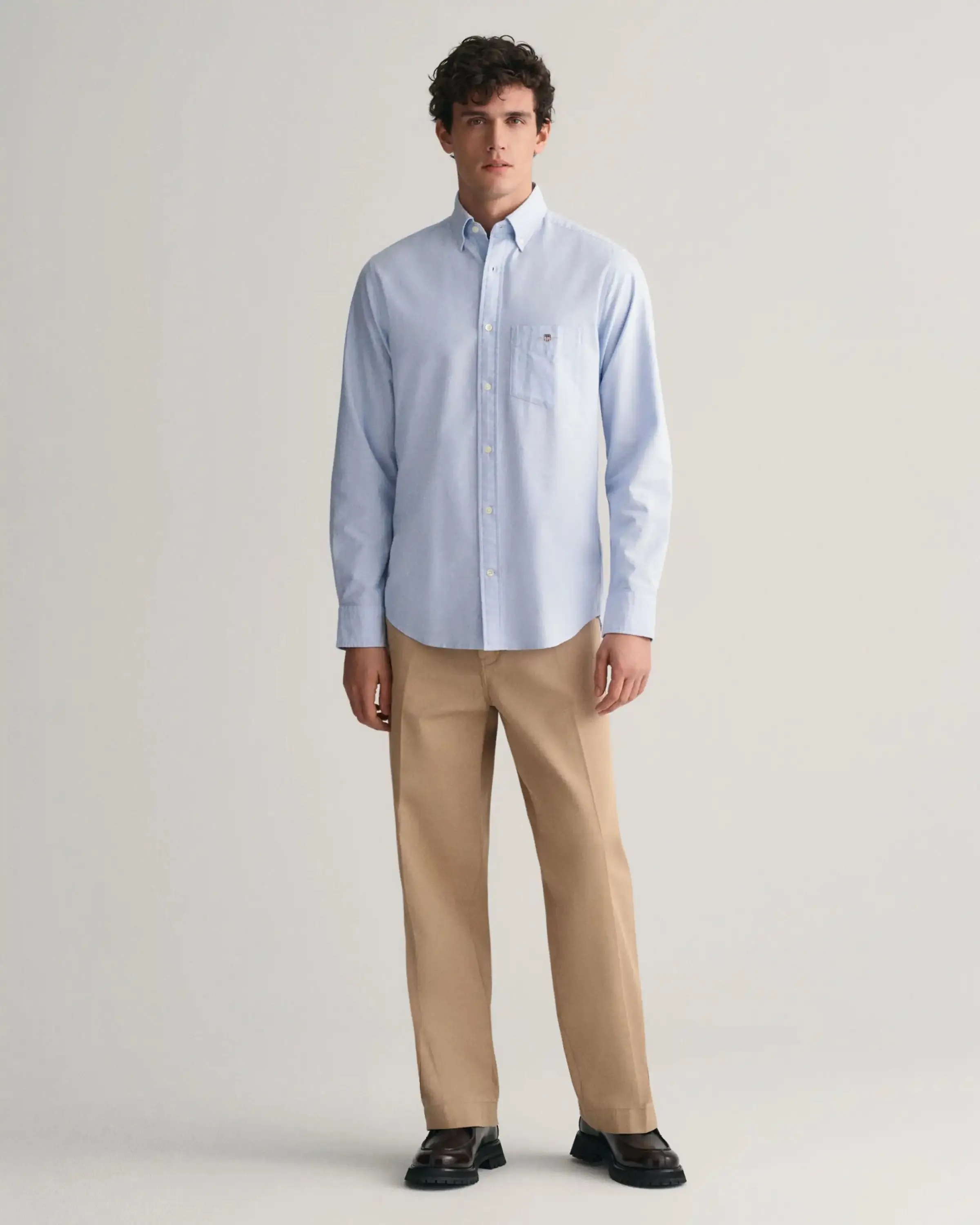 GANT Mens Oxford Shirt Regular Light Blue
