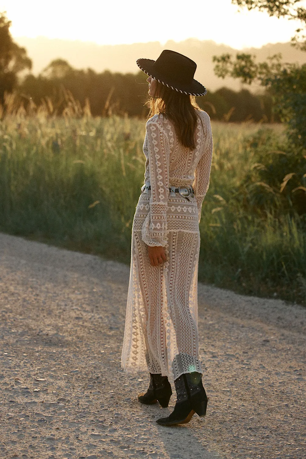 Georgia On My Mind Lace Maxi Dress