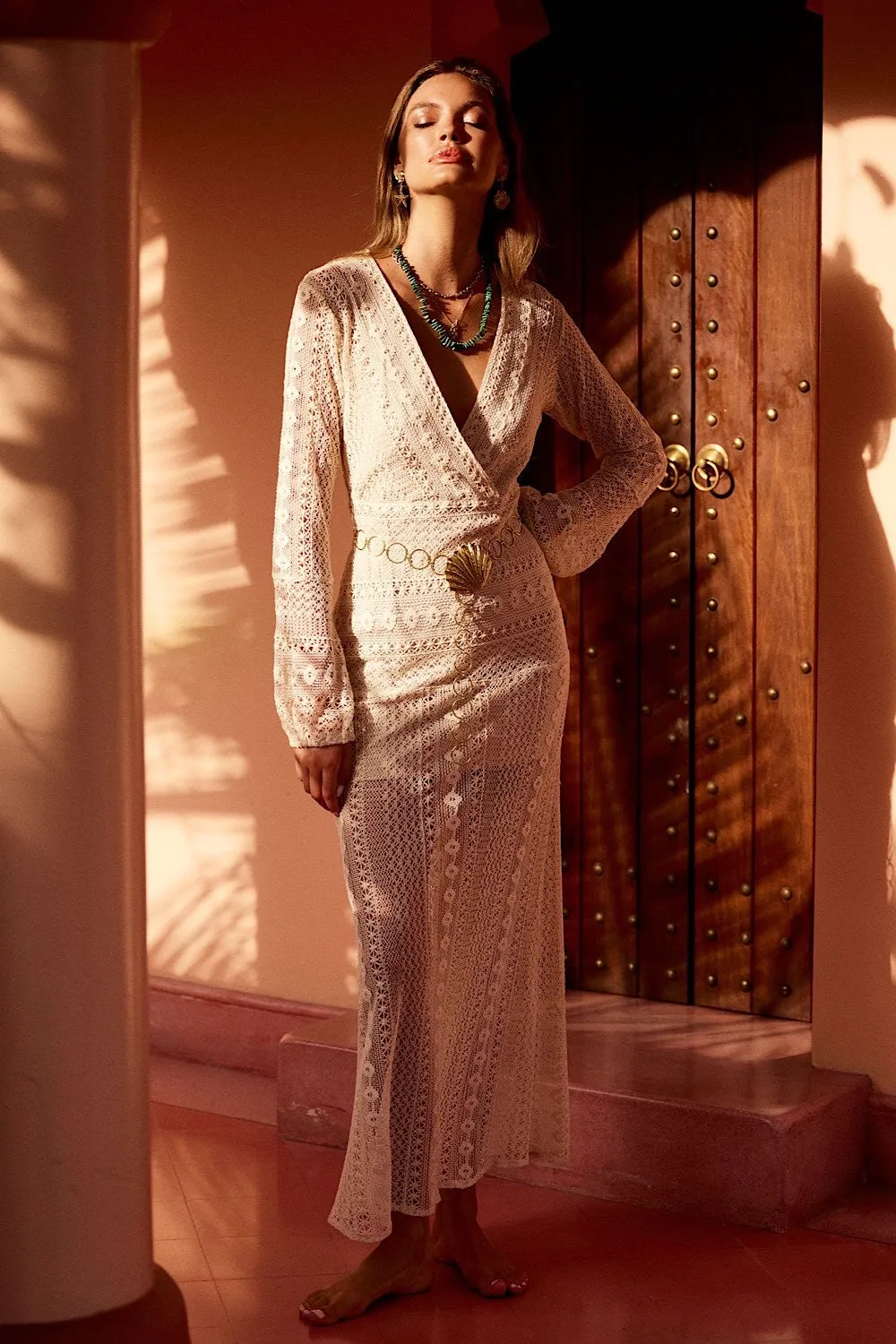 Georgia On My Mind Lace Maxi Dress