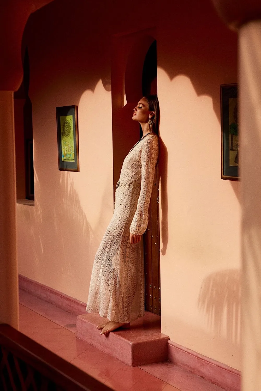 Georgia On My Mind Lace Maxi Dress