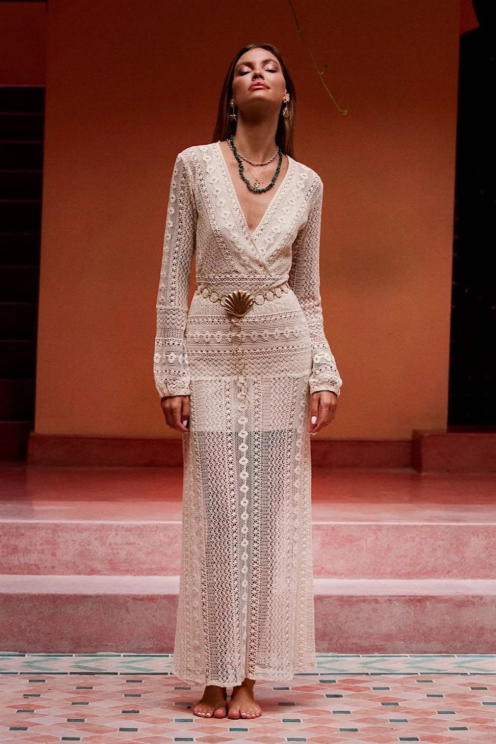 Georgia On My Mind Lace Maxi Dress