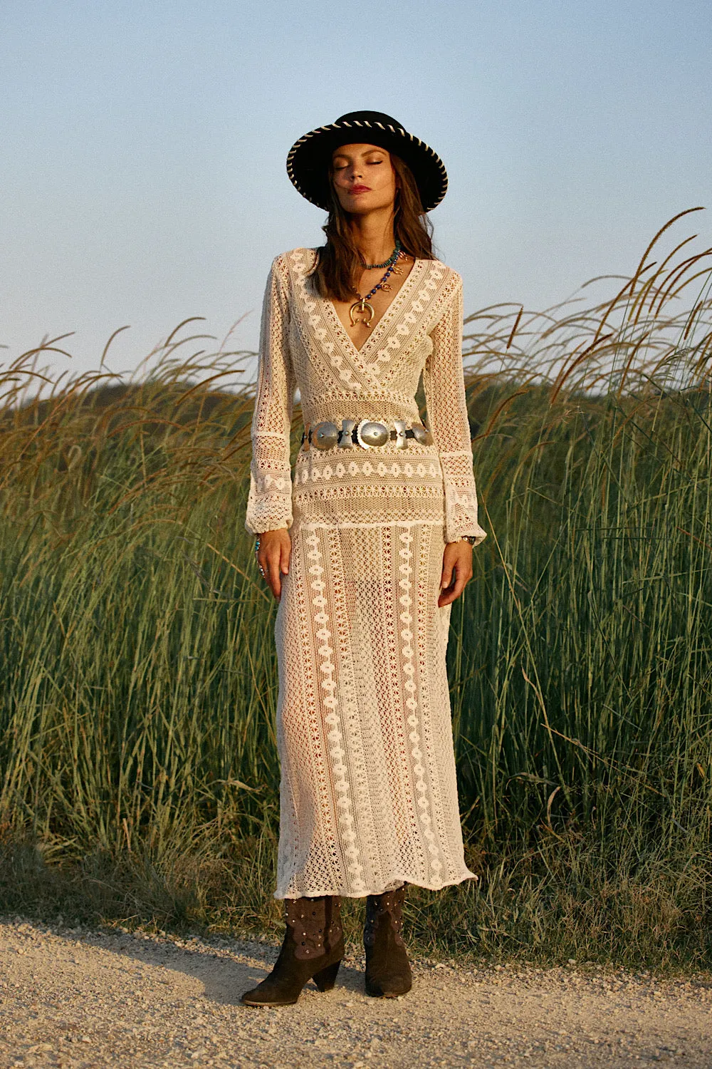Georgia On My Mind Lace Maxi Dress