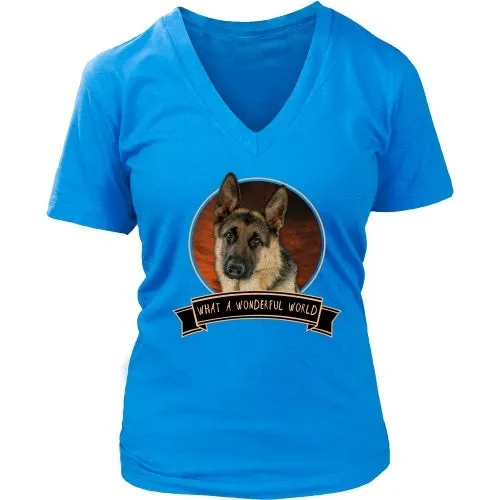 German Shepherd What a Wonderful World - FREE Shipping!