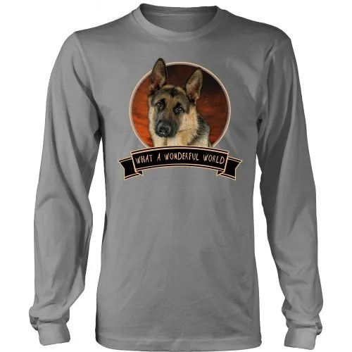 German Shepherd What a Wonderful World - FREE Shipping!