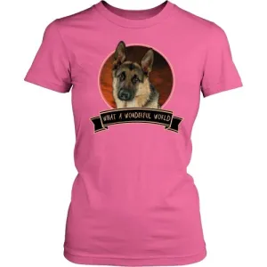 German Shepherd What a Wonderful World - FREE Shipping!