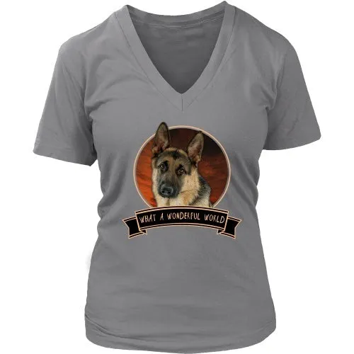 German Shepherd What a Wonderful World - FREE Shipping!