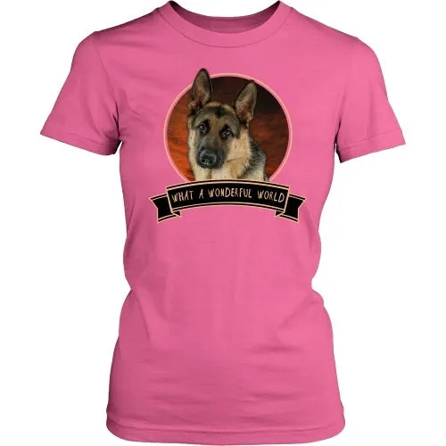 German Shepherd What a Wonderful World - FREE Shipping!