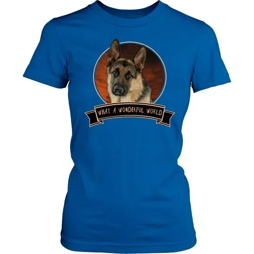 German Shepherd What a Wonderful World - FREE Shipping!