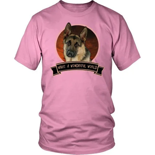 German Shepherd What a Wonderful World - FREE Shipping!