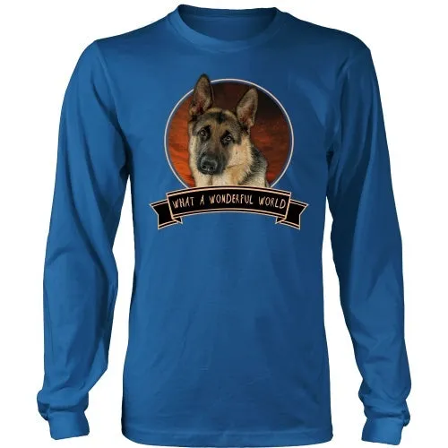 German Shepherd What a Wonderful World - FREE Shipping!