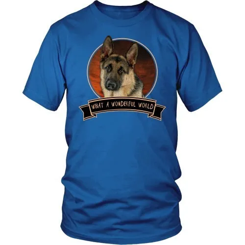 German Shepherd What a Wonderful World - FREE Shipping!