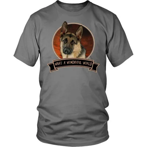 German Shepherd What a Wonderful World - FREE Shipping!
