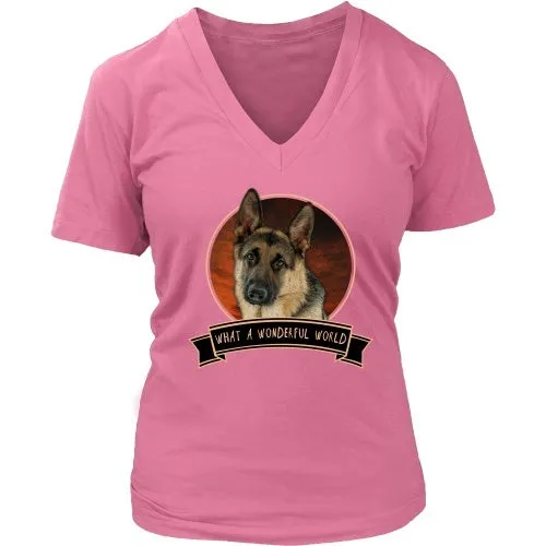 German Shepherd What a Wonderful World - FREE Shipping!