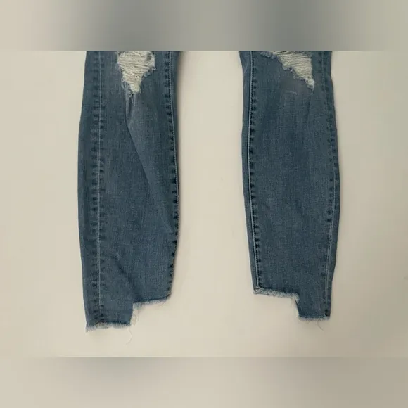 Good American Good Legs High Waist Side Step Crop Skinny Jeans In Blue668 16