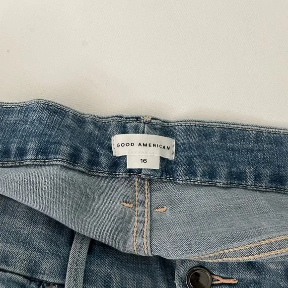 Good American Good Legs High Waist Side Step Crop Skinny Jeans In Blue668 16
