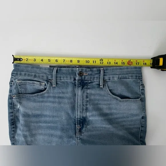 Good American Good Legs High Waist Side Step Crop Skinny Jeans In Blue668 16