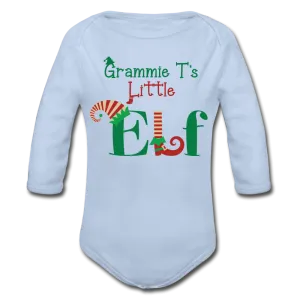Grammie T's Little Elf Organic Long Sleeve Baby Bodysuit