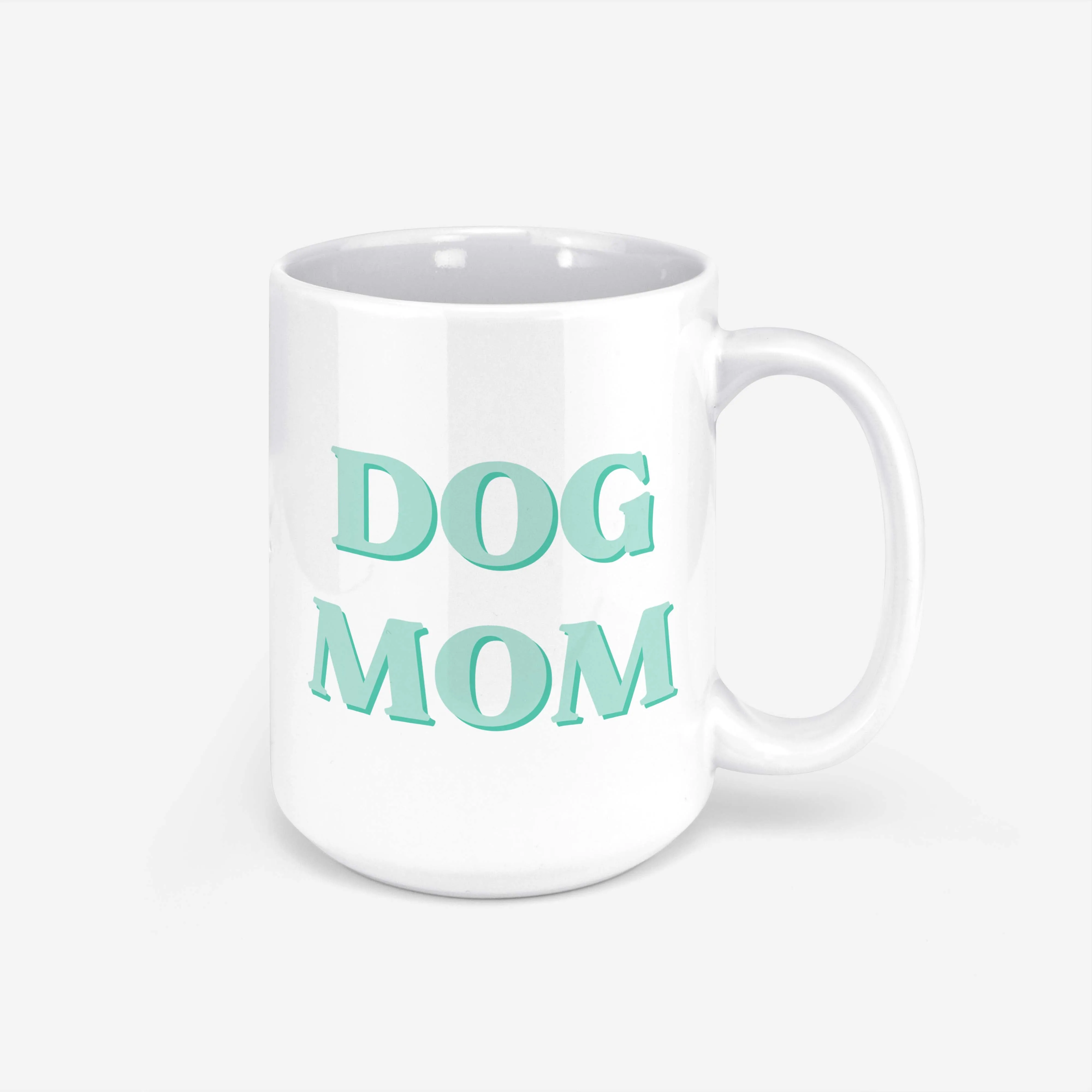 Green Layered Dog Mom Mug