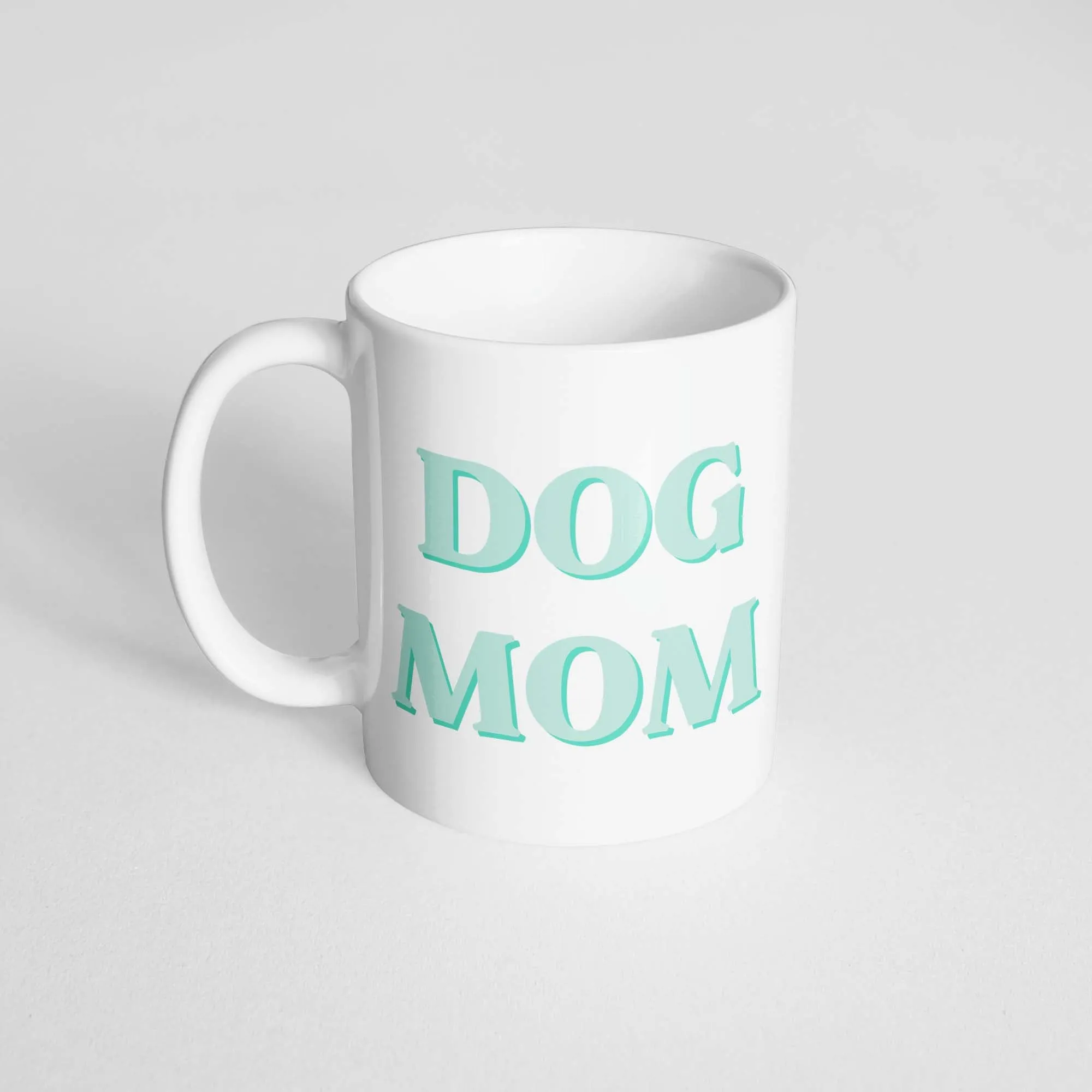 Green Layered Dog Mom Mug