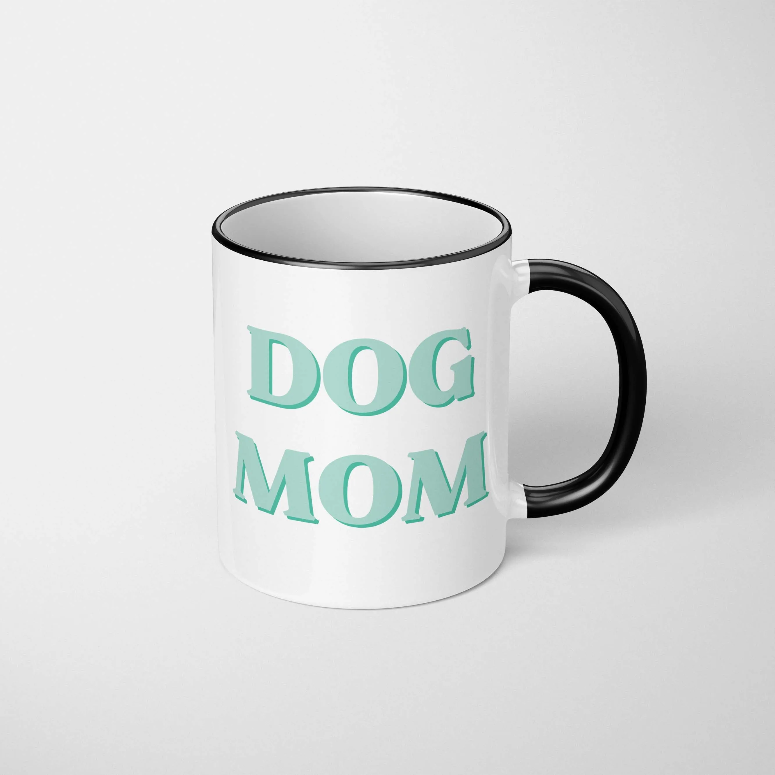 Green Layered Dog Mom Mug