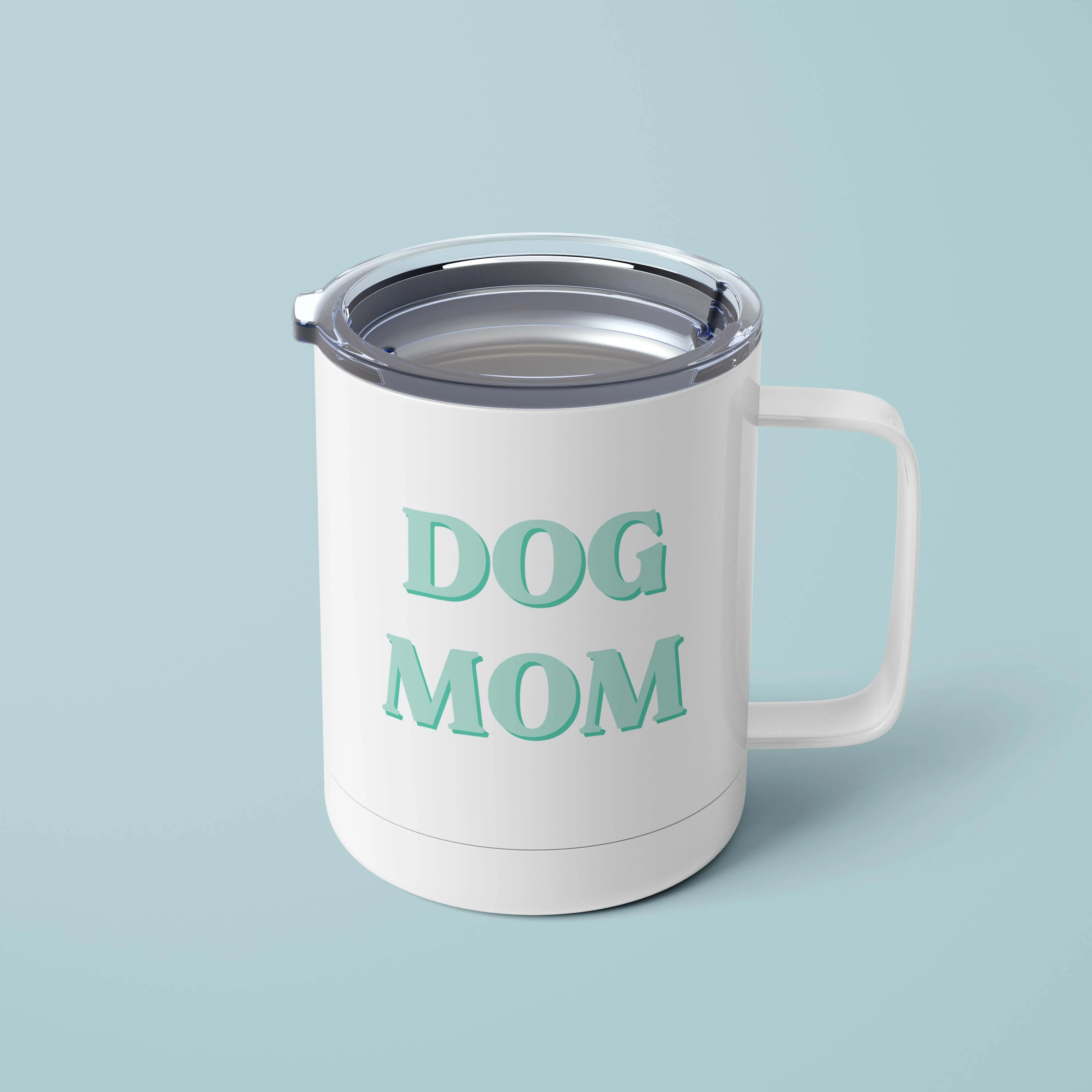Green Layered Dog Mom Mug