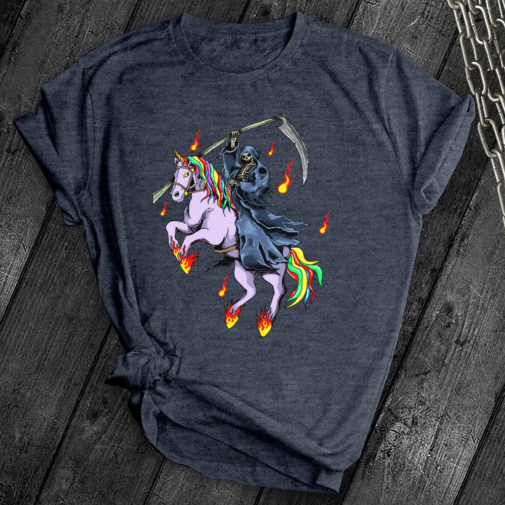 Grim Reaper Unicorn Tee