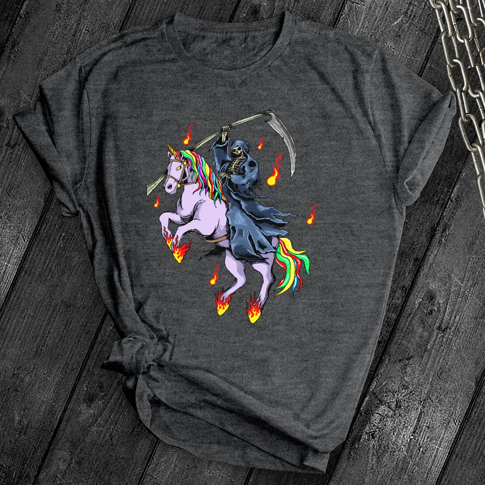 Grim Reaper Unicorn Tee