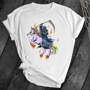 Grim Reaper Unicorn Tee