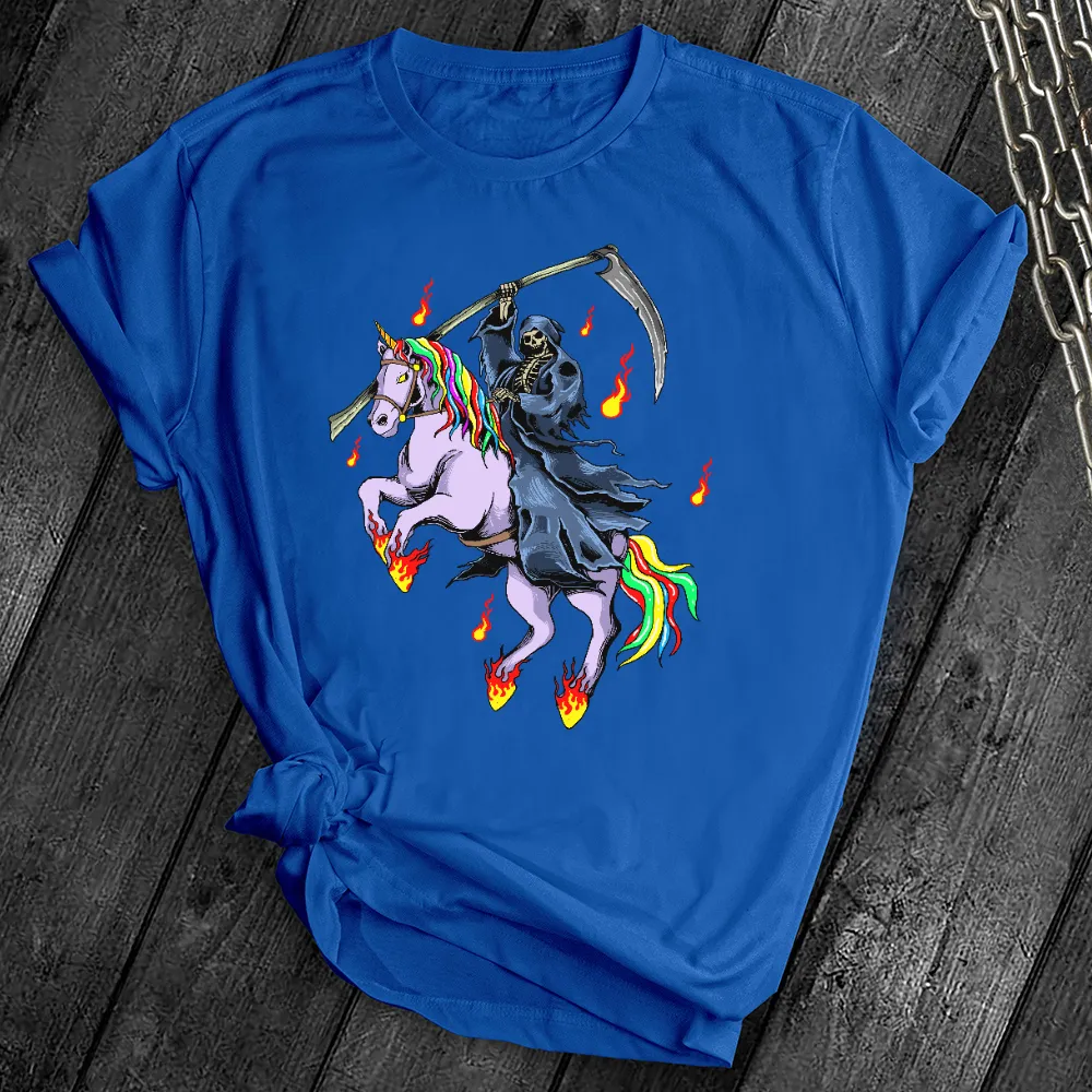 Grim Reaper Unicorn Tee