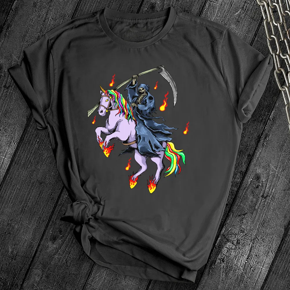 Grim Reaper Unicorn Tee